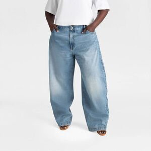KBB by Kahlana -  Women's Mid-Rise 'The Barrel Leg Je Blue